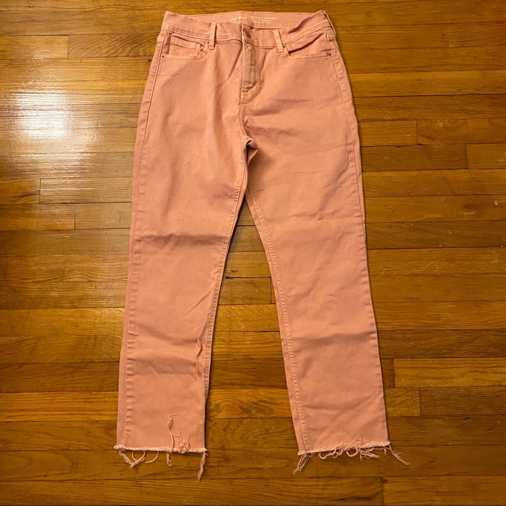 Pink pants.